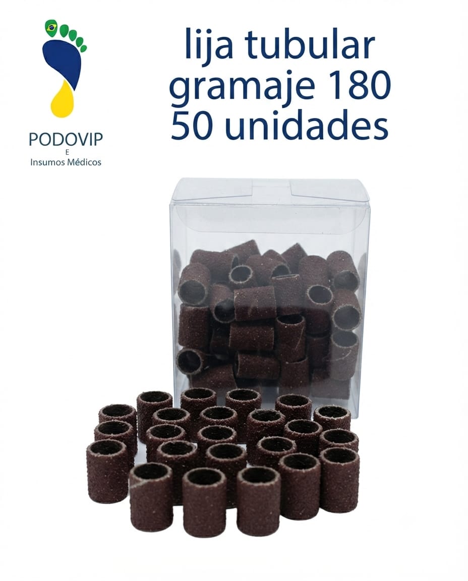 lija tubular # 180 50 unidades