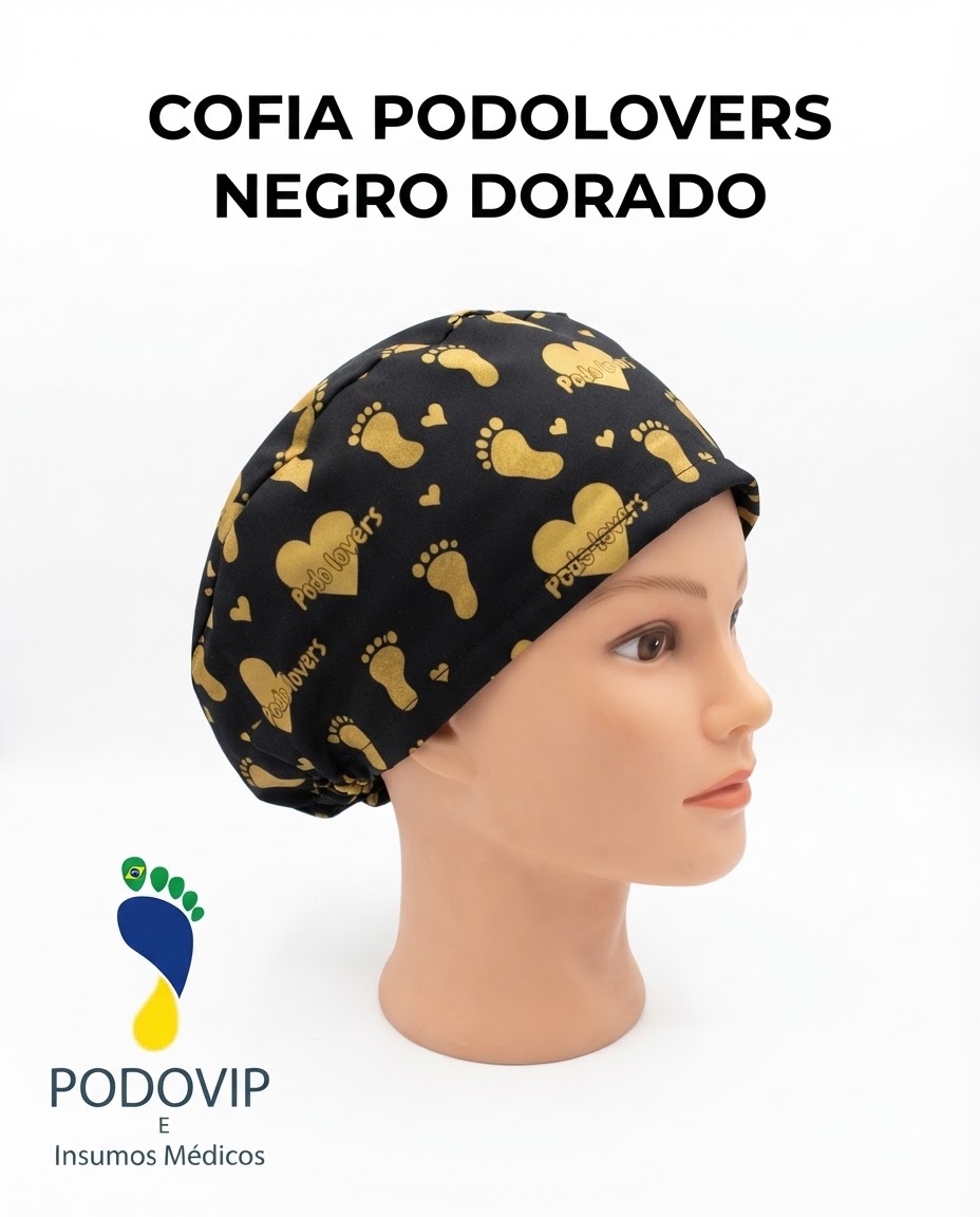 cofia podolovers negro dorado