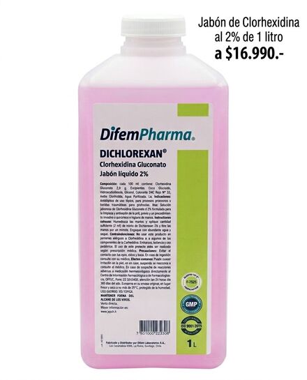 Clorhexidina Jabon 2% 1000 ml
