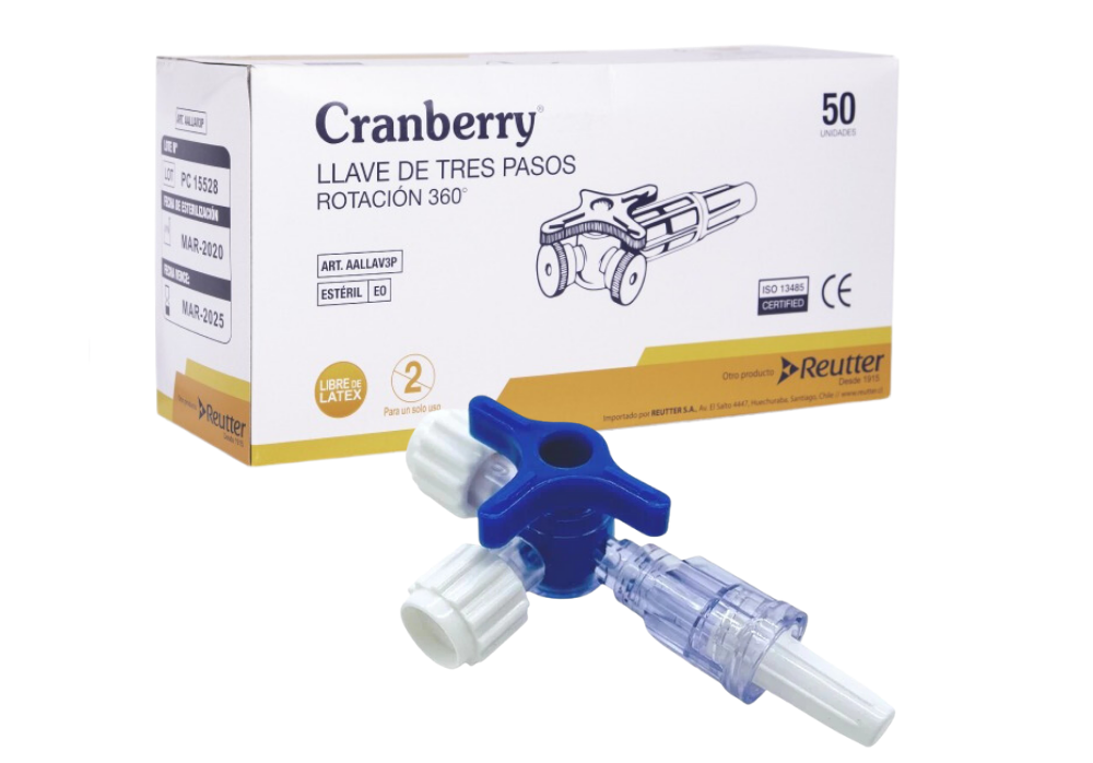 LLAVE DE TRES PASOS CRAMBERRY por unidad