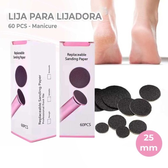 lija adhesivas 2,5 mm gramaje medio de 60 unidadae