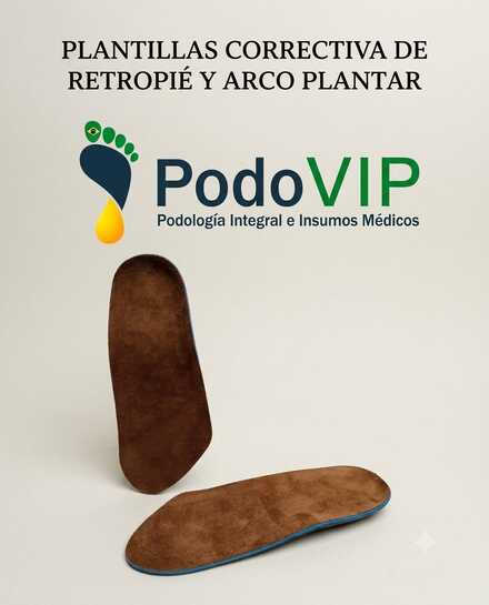 Plantillas correctiva de retropie y arco plantar