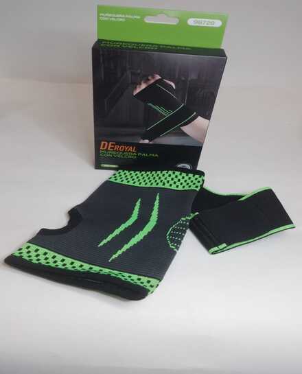 Muñequera palma con velcro