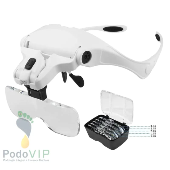 Visera con Luz y Lupa