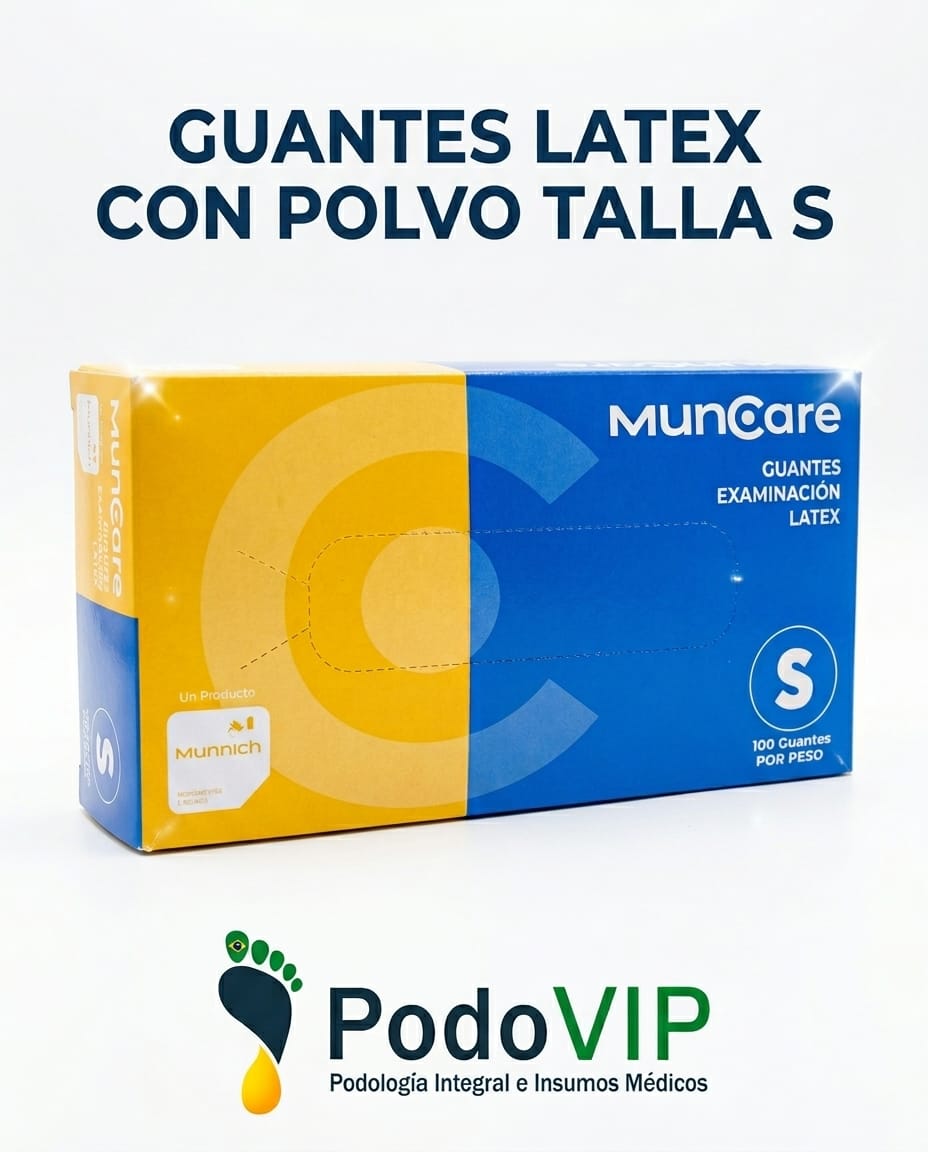 Guante de latex con polvo talla S