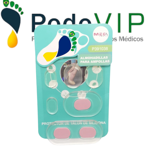 Almohadilla ,ampolla trasparente con rosado