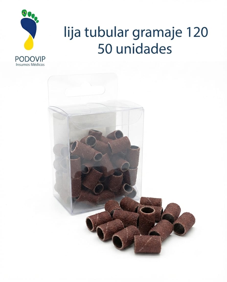 lija tubular # 120 50 unidades