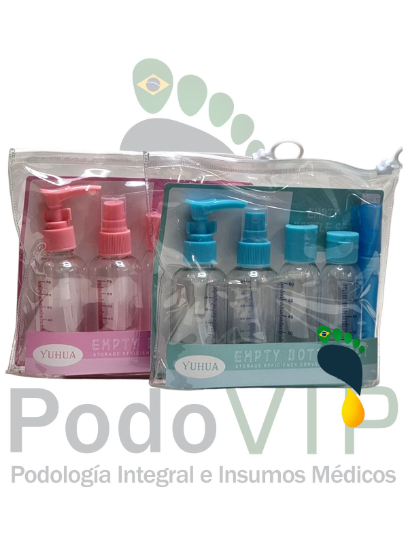 Set de dosificadores 5 piezas ,2 aspersores , jabo