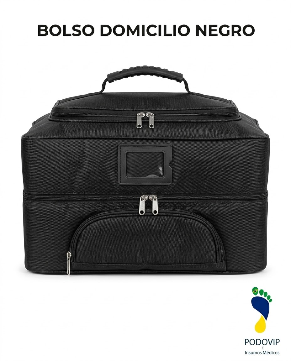 bolso rectangular domicilio negro