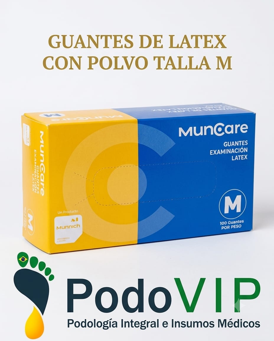 Guantes de latex con polvo talla M