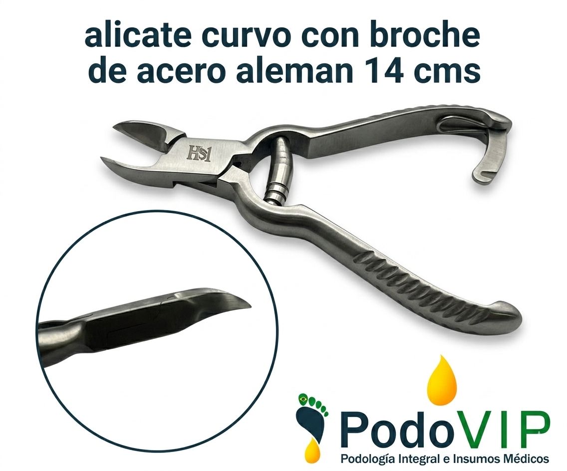 Alicate Curvo con Gusano y broche