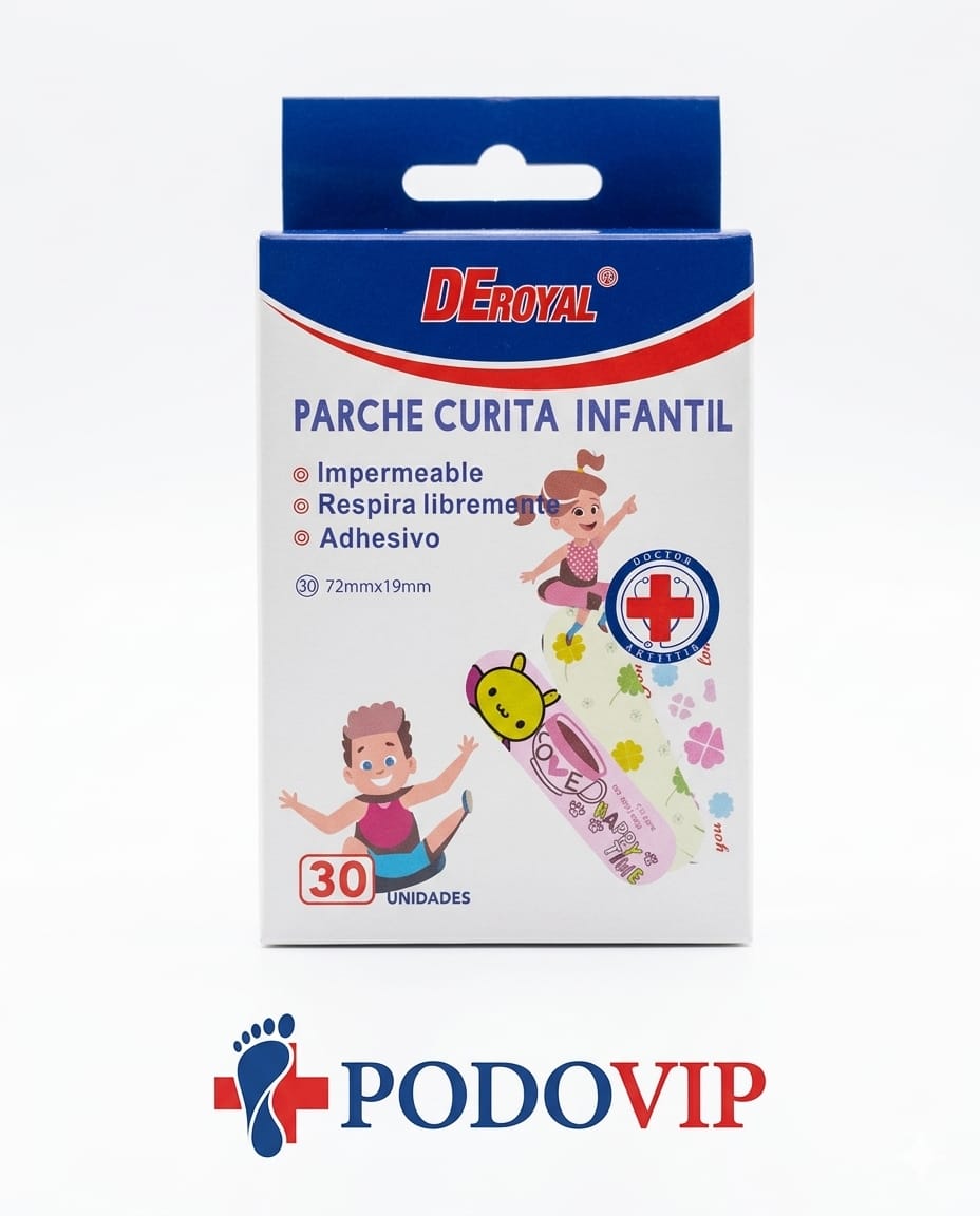 PARCHE CURITA INFANTIL 30 UNIDADES