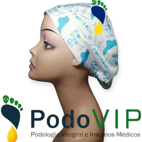 Cofia podologia celeste