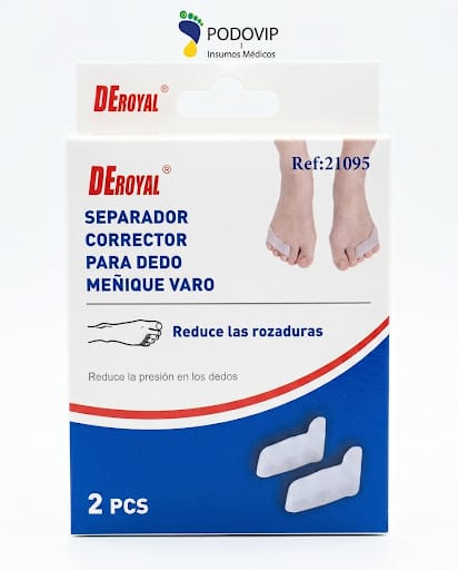 Separador corrector para dedo meñique