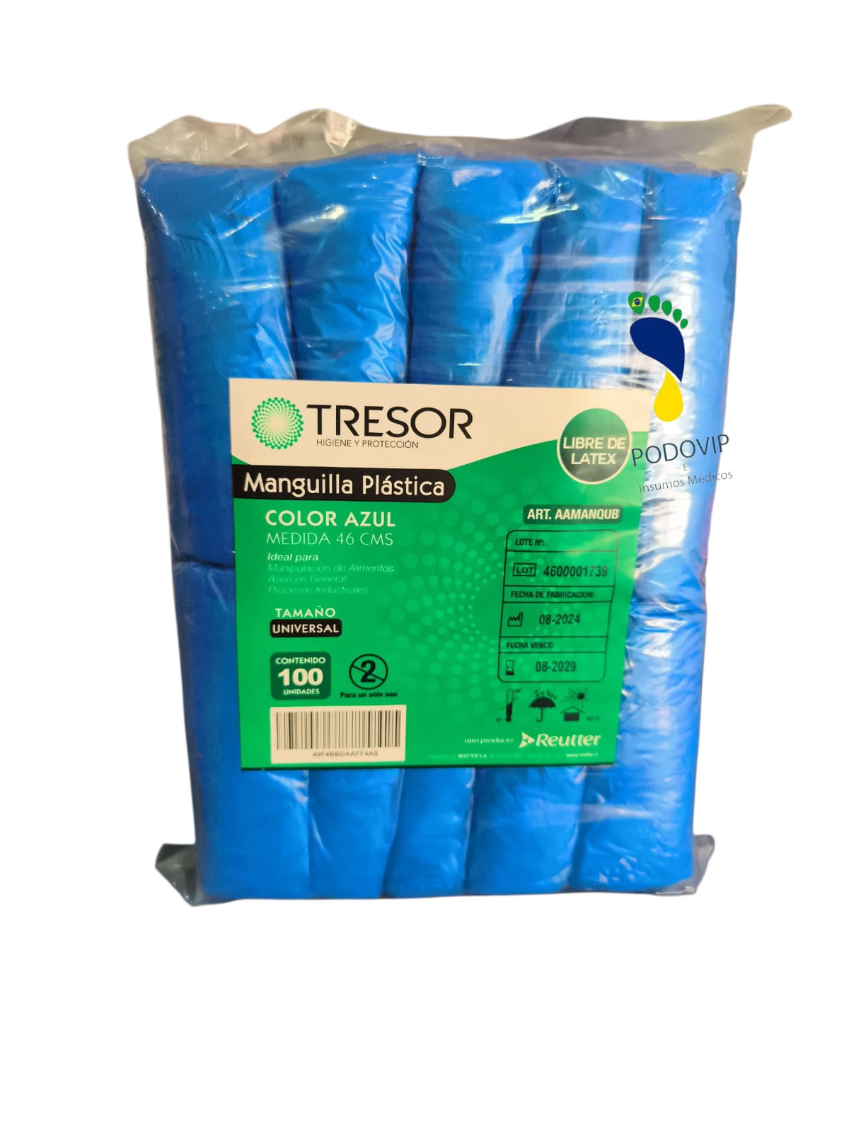 MANGUILLA PLASTICA TRESOR 100UNIDADES