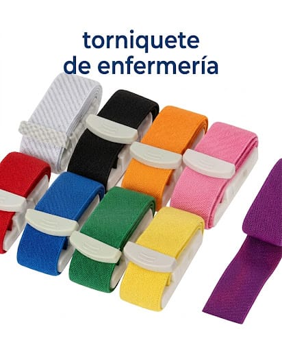Torniquete de enfermeria con hebilla