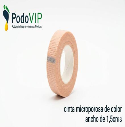 Cinta micropore de color mide 1,5 cm